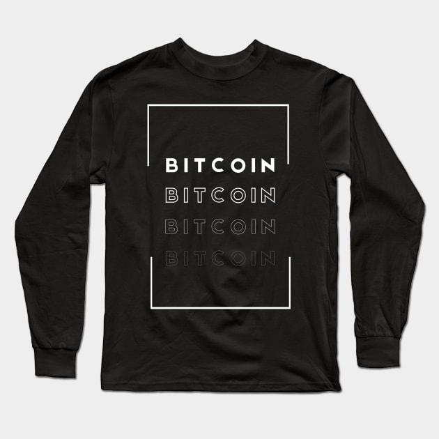 Bitcoin Long Sleeve T-Shirt by RedSparkle 